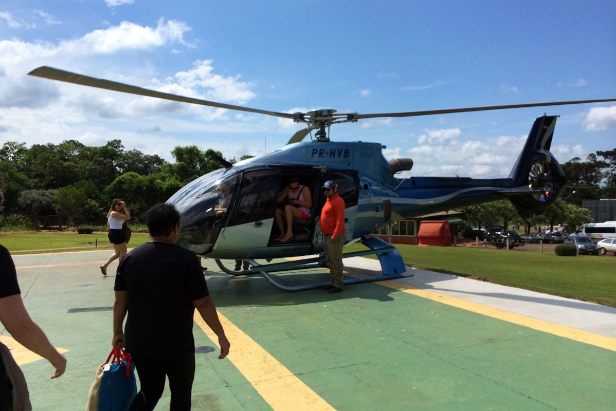 02 Boarding The Helicopter At Foz de Iguazu To Fly Over Brazil Iguazu Falls